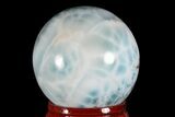 Polished Larimar Sphere - Dominican Republic #168149-1